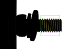 Major and minor thread diameter, pitch, and angle